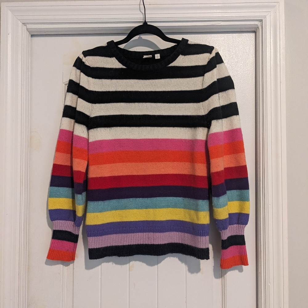 Gap Y2K Crazy Stripe Sweater Sz S